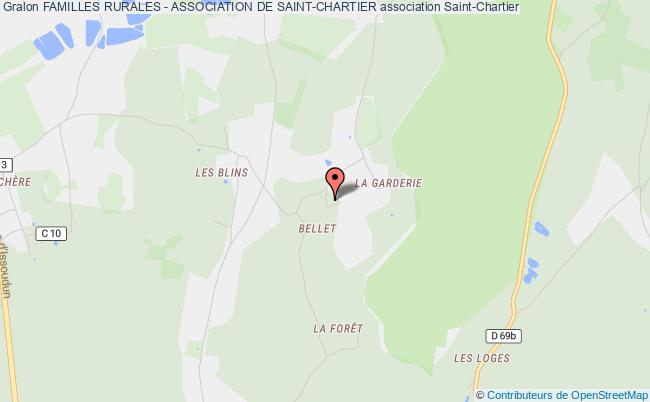 plan association Familles Rurales - Association De Saint-chartier Saint-Chartier