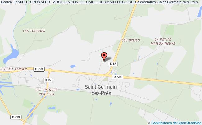 plan association Familles Rurales - Association De Saint-germain-des-pres Saint-Germain-des-Prés