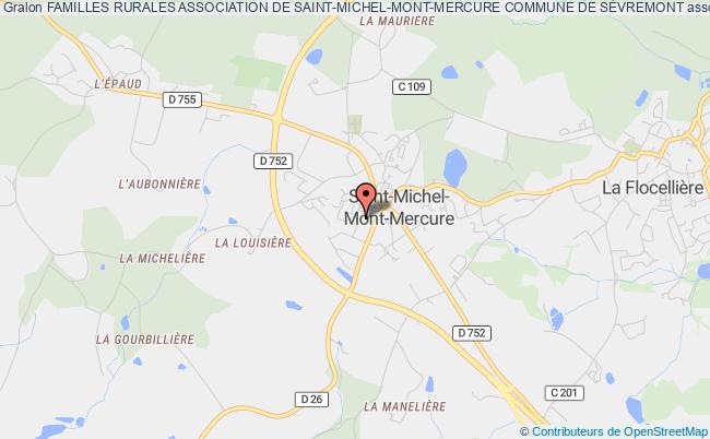 plan association Familles Rurales Association De Saint-michel-mont-mercure Commune De SÈvremont SEVREMONT