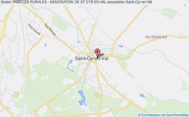 plan association Familles Rurales - Association De St Cyr En Val Saint-Cyr-en-Val