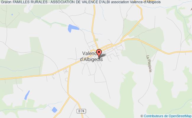 plan association Familles Rurales - Association De Valence D'albi Valence-d'Albigeois