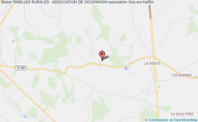 plan association Familles Rurales - Association De Vicq/nahon Vicq-sur-Nahon
