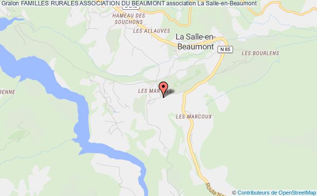 plan association Familles Rurales Association Du Beaumont La Salle-en-Beaumont