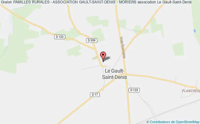plan association Familles Rurales - Association Gault-saint-denis - Moriers Le    Gault-Saint-Denis