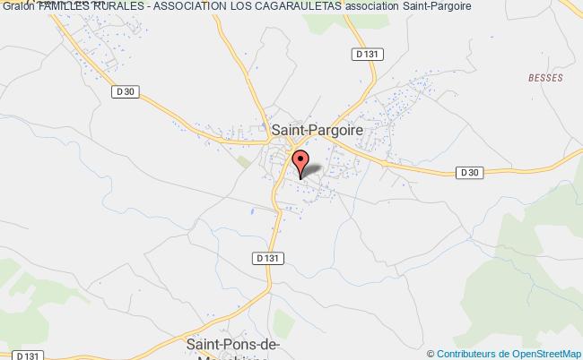 plan association Familles Rurales - Association Los Cagarauletas Saint-Pargoire