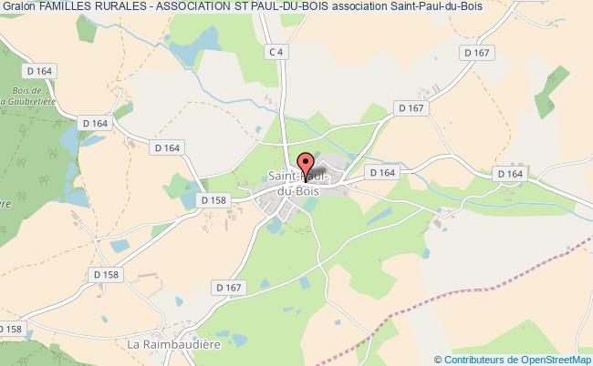 plan association Familles Rurales - Association St Paul-du-bois Saint-Paul-du-Bois