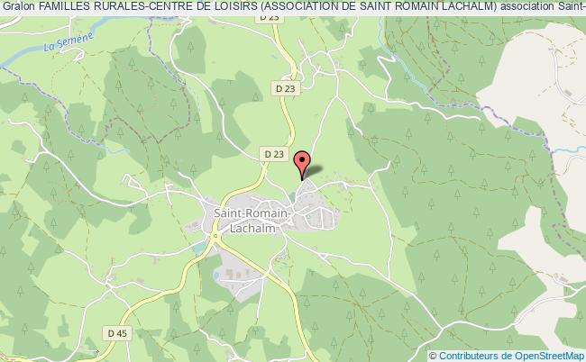 plan association Familles Rurales-centre De Loisirs (association De Saint Romain Lachalm) Saint-Romain-Lachalm