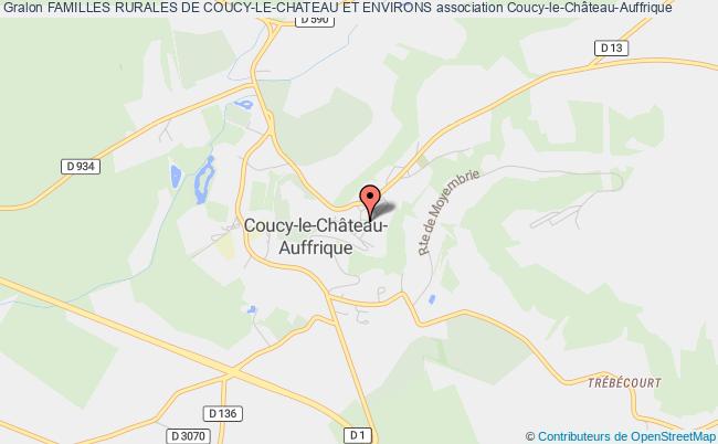 plan association Familles Rurales De Coucy-le-chateau Et Environs Coucy-le-Château-Auffrique