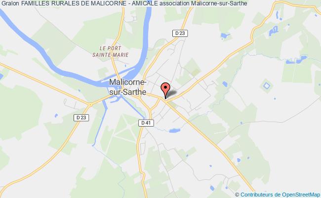 plan association Familles Rurales De Malicorne - Amicale Malicorne-sur-Sarthe