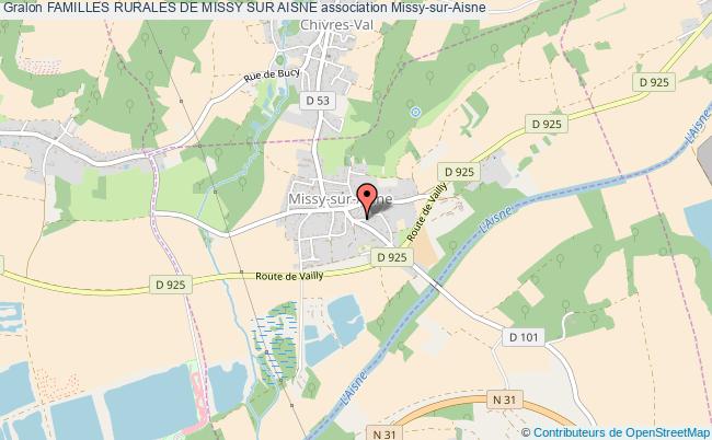 plan association Familles Rurales De Missy Sur Aisne Missy-sur-Aisne