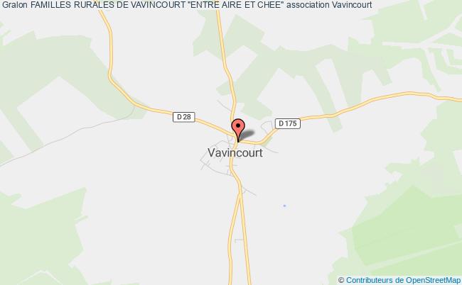 plan association Familles Rurales De Vavincourt "entre Aire Et Chee" Vavincourt