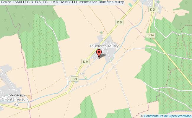 plan association Familles Rurales - La Ribambelle Tauxières-Mutry