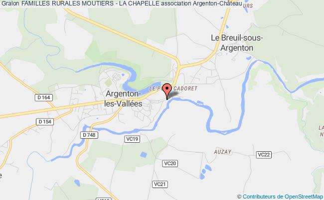 plan association Familles Rurales Moutiers - La Chapelle Argentonnay