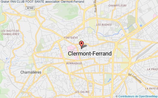 plan association Fan Club Foot SantÉ Clermont-Ferrand