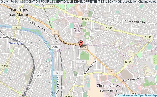 plan association Fana : Association Pour L'insertion, Le Developpement Et L'echange Chennevières-sur-Marne