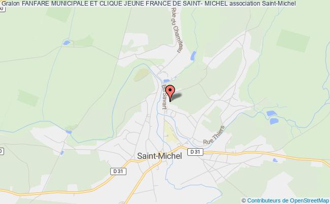 plan association Fanfare Municipale Et Clique Jeune France De Saint- Michel Saint-Michel