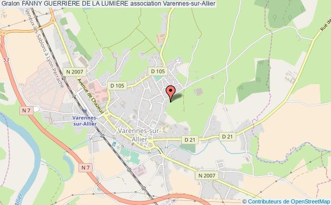 plan association Fanny GuerriÈre De La LumiÈre Varennes-sur-Allier
