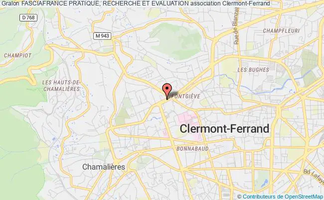 plan association Fasciafrance Pratique, Recherche Et Evaluation Clermont-Ferrand