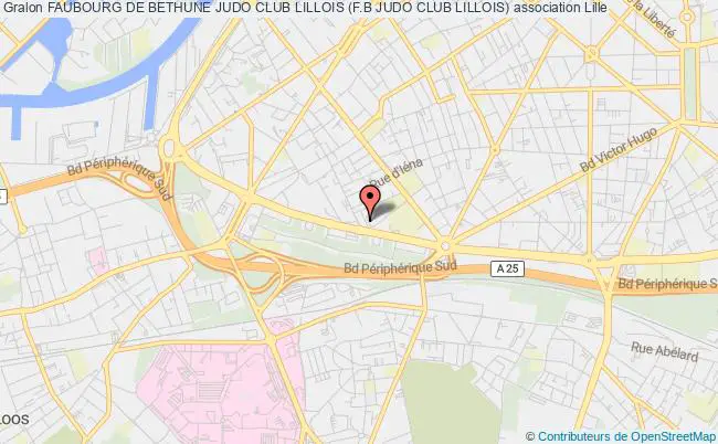 plan association Faubourg De Bethune Judo Club Lillois (f.b Judo Club Lillois) Lille