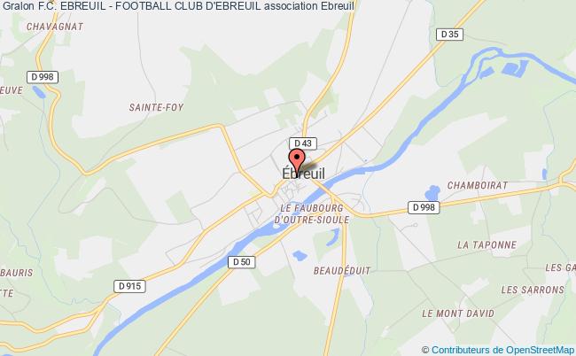 plan association F.c. Ebreuil - Football Club D'ebreuil Ébreuil