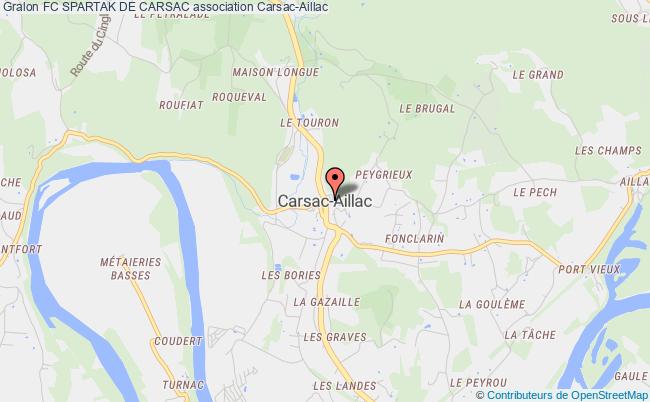 plan association Fc Spartak De Carsac Carsac-Aillac
