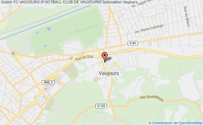 plan association Fc Vaujours (football Club De Vaujours) Vaujours