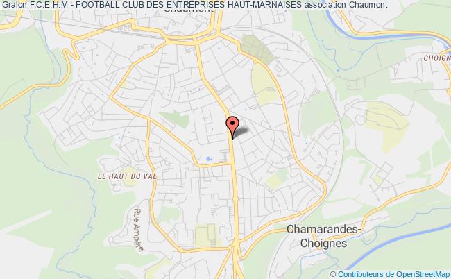 plan association F.c.e.h.m - Football Club Des Entreprises Haut-marnaises Chaumont