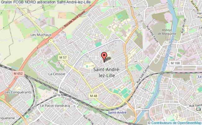 plan association Fcgb Nord Saint-André-lez-Lille