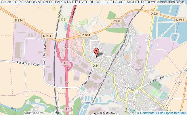 plan association F.c.p.e Association De Parents D'eleves Du College Louise Michel De Roye Roye