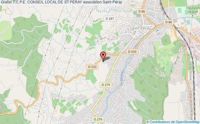 plan association F.c.p.e. Conseil Local De St Peray Saint-Péray