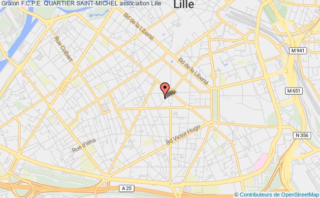 plan association F.c.p.e. Quartier Saint-michel Lille