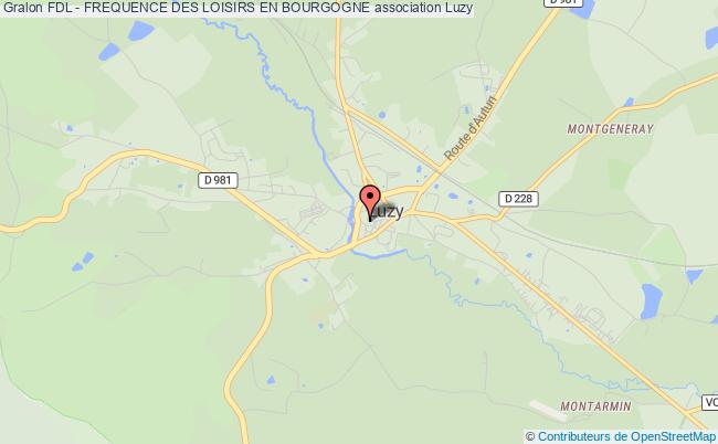 plan association Fdl - Frequence Des Loisirs En Bourgogne Luzy