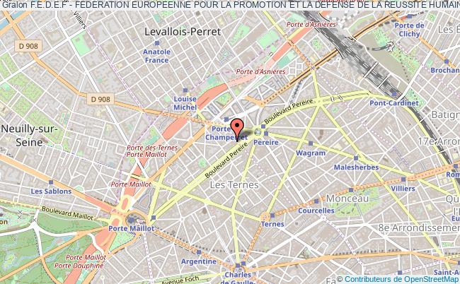 plan association F.e.d.e.f - Federation Europeenne Pour La Promotion Et La Defense De La Reussite Humaine Et Financiere Des Franchises Paris