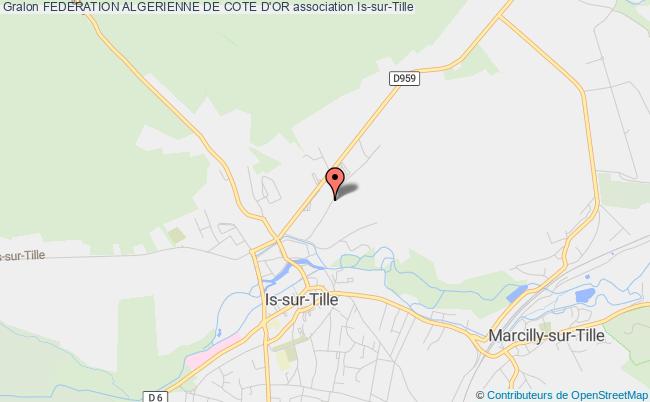 plan association Federation Algerienne De Cote D'or Is-sur-Tille