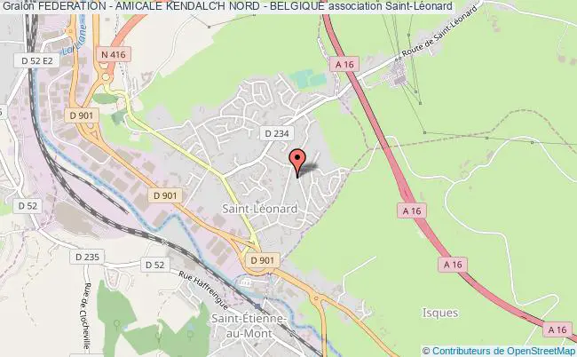 plan association Federation - Amicale Kendalc'h Nord - Belgique Saint-Léonard