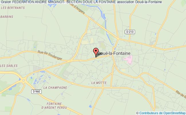 plan association Federation Andre Maginot- Section Doue La Fontaine Doué-en-Anjou