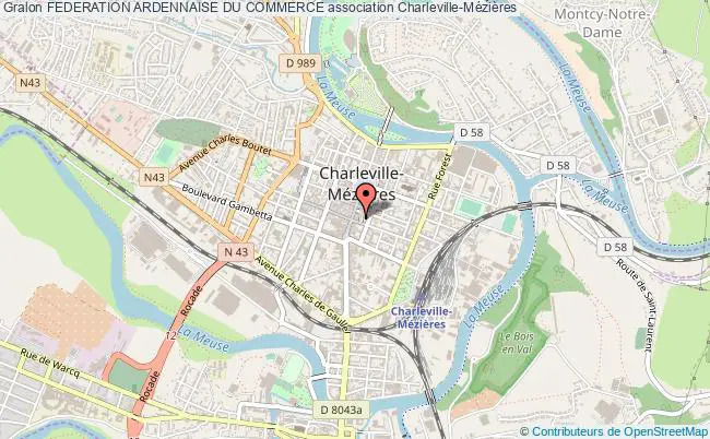plan association Federation Ardennaise Du Commerce Charleville-Mézières