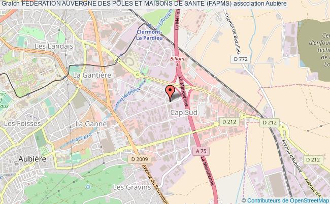 plan association Federation Auvergne Des Poles Et Maisons De Sante (fapms) Aubière