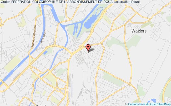 plan association Federation Colombophile De L' Arrondissement De Douai Douai