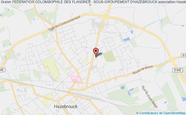 plan association Federation Colombophile Des Flandres - Sous-groupement D'hazebrouck Hazebrouck