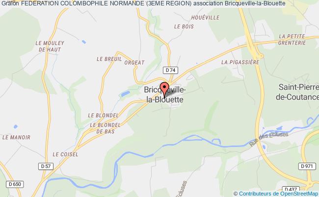 plan association Federation Colombophile Normande (3eme Region) Bricqueville-la-Blouette