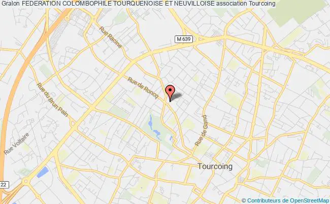 plan association Federation Colombophile Tourquenoise Et Neuvilloise Tourcoing