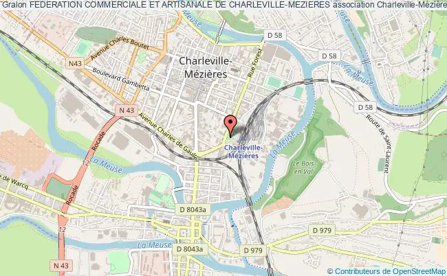 plan association Federation Commerciale Et Artisanale De Charleville-mezieres Charleville-Mézières