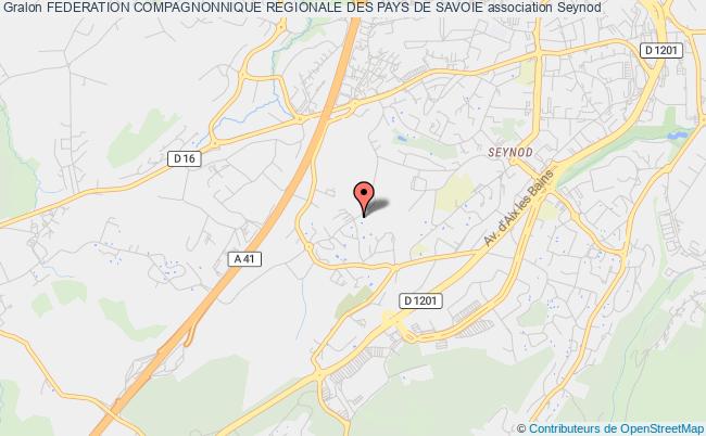 plan association Federation Compagnonnique Regionale Des Pays De Savoie Seynod
