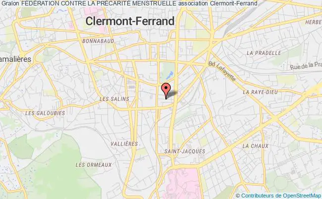 plan association FÉdÉration Contre La PrÉcaritÉ Menstruelle Clermont-Ferrand