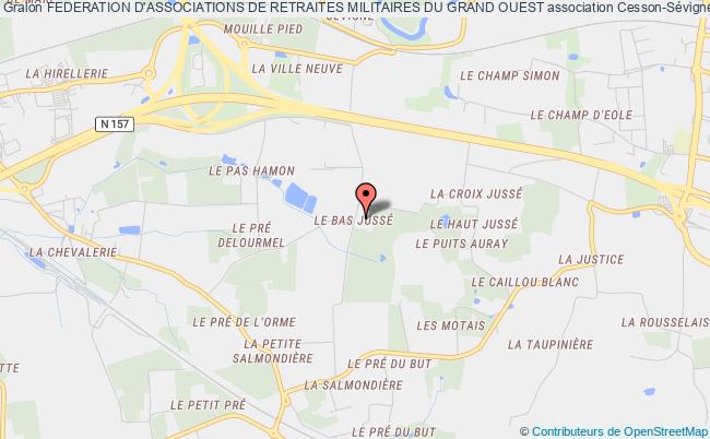 plan association Federation D'associations De Retraites Militaires Du Grand Ouest Cesson-Sévigné