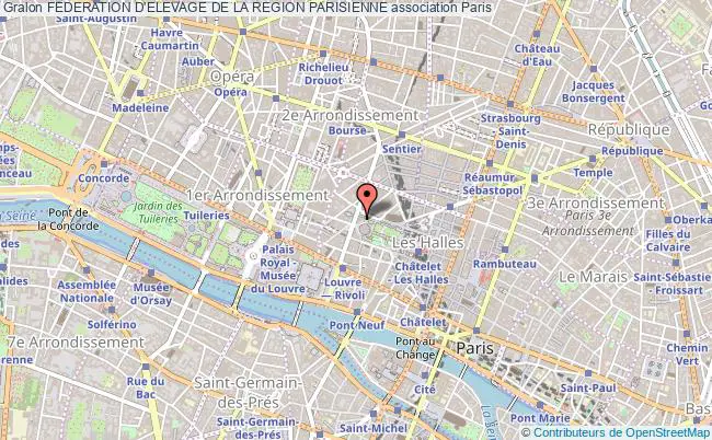 plan association Federation D'elevage De La Region Parisienne Paris