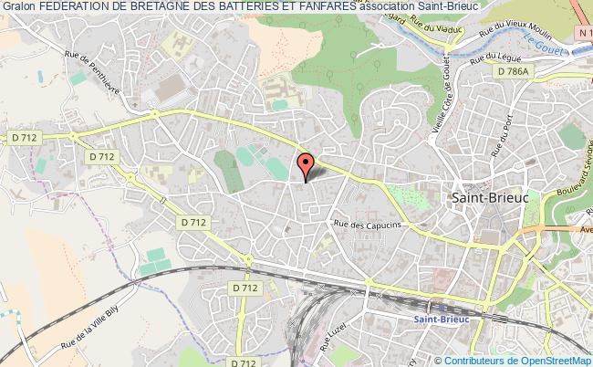 plan association Federation De Bretagne Des Batteries Et Fanfares Saint-Brieuc