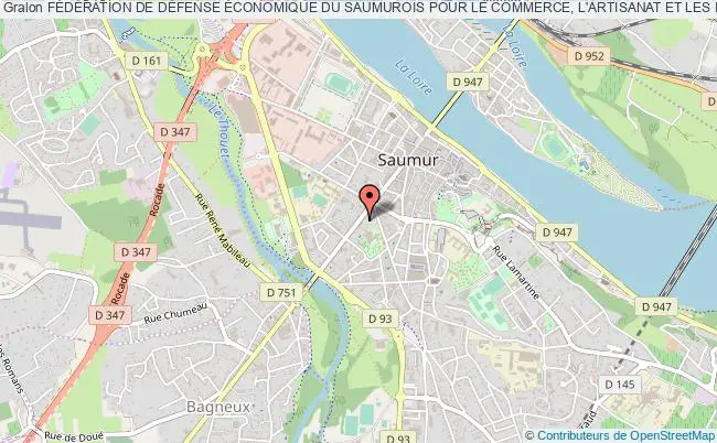 plan association FÉdÉration De DÉfense Économique Du Saumurois Pour Le Commerce, L'artisanat Et Les IndÉpendants Saumur