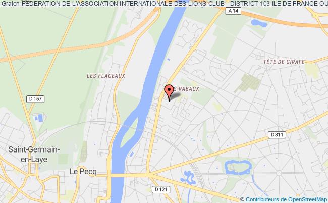 plan association Federation De L'association Internationale Des Lions Club - District 103 Ile De France Ouest Montesson